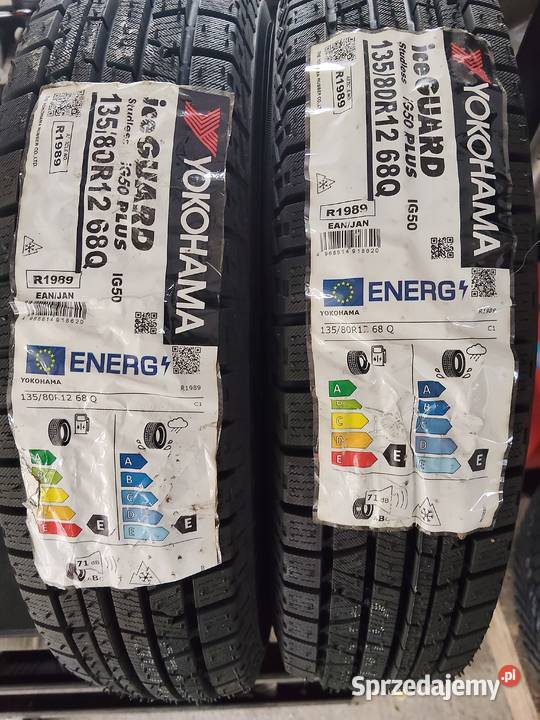 Nowe opony zimowe Yokohama 13580R12 68QFiat Bielsko-Biała sprzedam