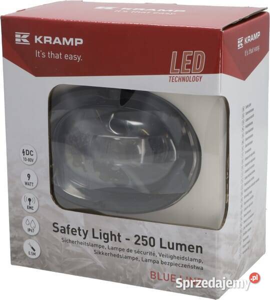 Lampa bezpieczeństwa 9W BLUE LINE LA10602 małopolskie Kamionna