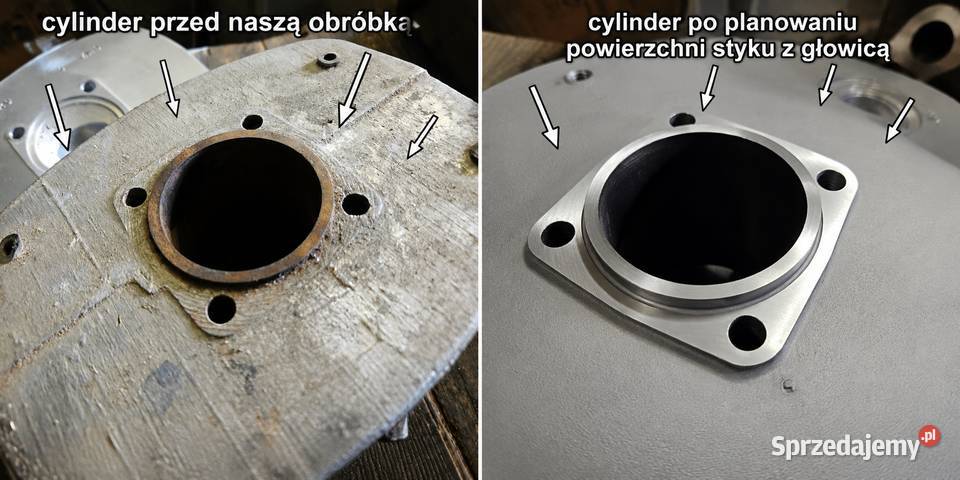 Szlif cylindra honowanie regenercja wału WSK WFM