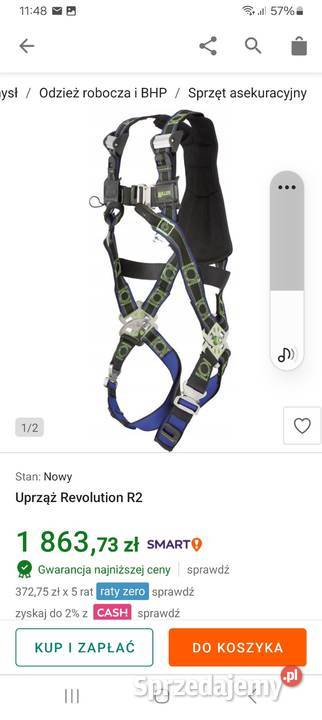 Szelki bezpieczenstwa firmy Miller revolution pomorskie Straszyn