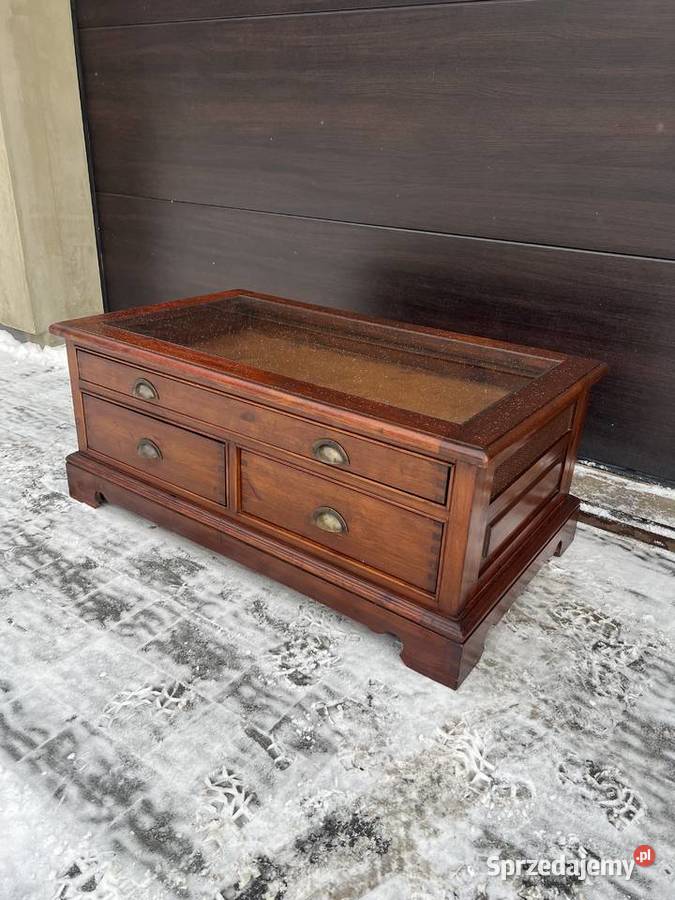 Wyjątkowy stolik kolonialna ława z szufladami Ostrów Mazowiecka