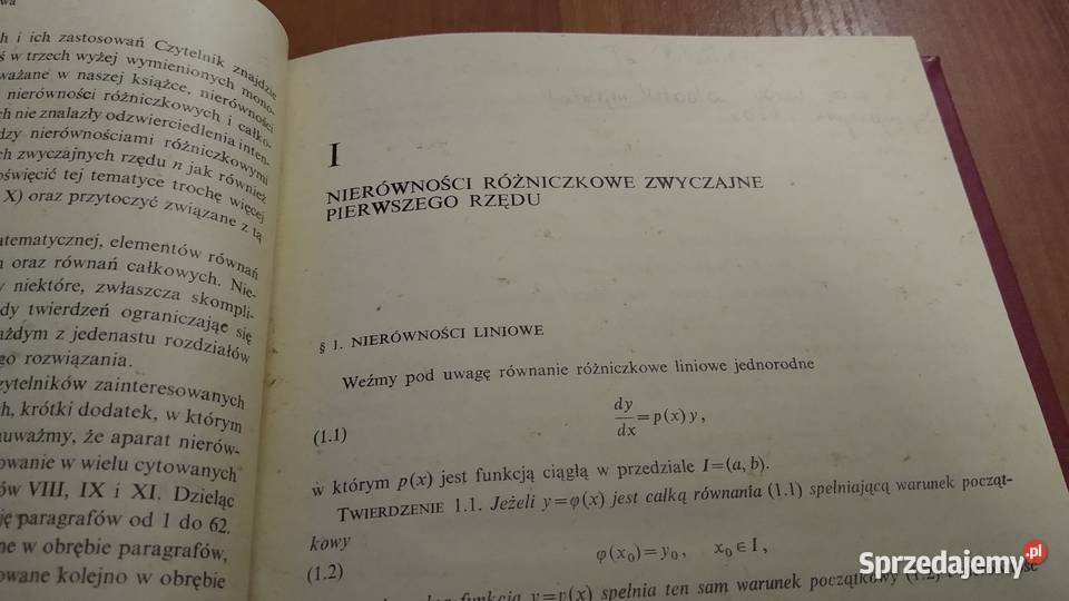 Elementy nierówności różniczkowych Rościsław Książki naukowe i popularnonaukowe Gdańsk