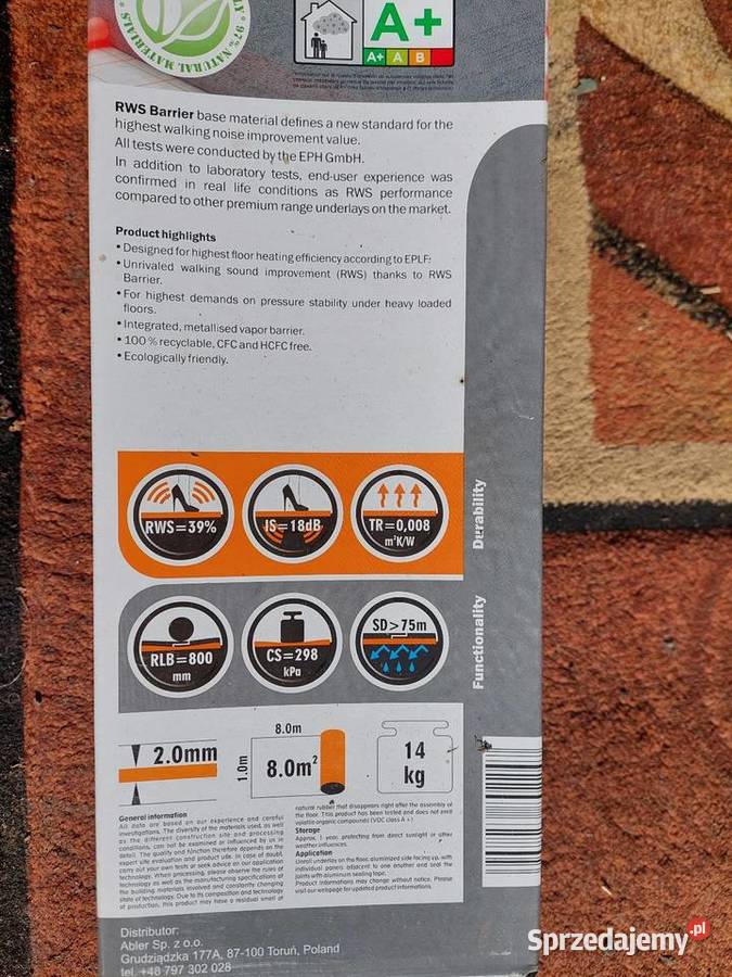 Podklady podlogowe floor underlays 2mm 80m2 14