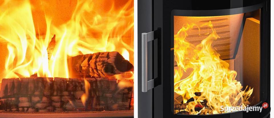 Kominek powietrzny stalowy FLAT 60 nowoczesność Nowa Sól