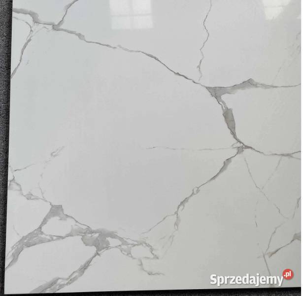 GRES CARRARA WHITE 60X60 BIAŁY MARMUR POŁYSK gII Podłogi i schody