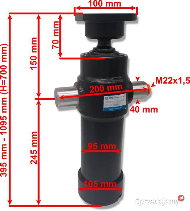 Zestaw hydrauliczny wywrotu 25 metra na 3 str Solec Kujawski