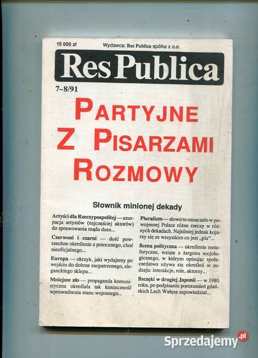 Res Publica 7891 Szczecin sprzedam