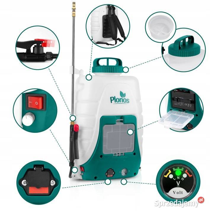 Opryskiwacz plecakowy 18L LANCA elektryczny Opryskiwacze sprzedam