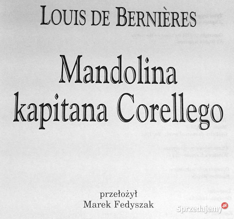 Kapitan Corelli Louis de Bernires lubelskie Chełm