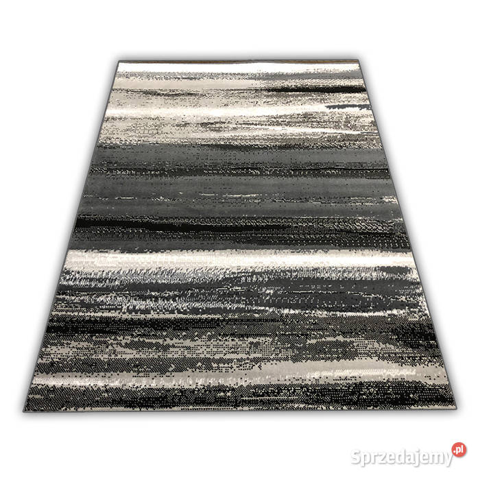 DYWAN 140X200 IDEA PASECZKI WS52 SZARE GĘSTY