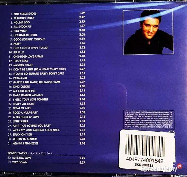 Sprzedam Super Album CDElvis Presley Blue Suede Katowice