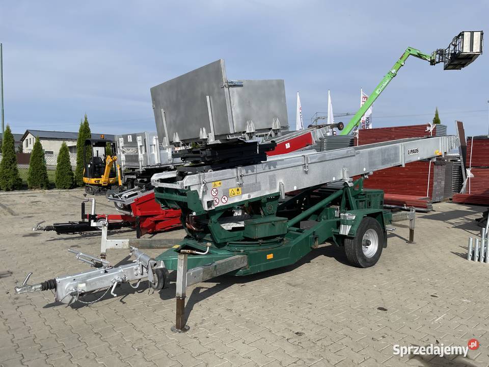 Winda dekarska na przyczepie drabina PAUS ASA 30 pełny VAT wielkopolskie Ślesin