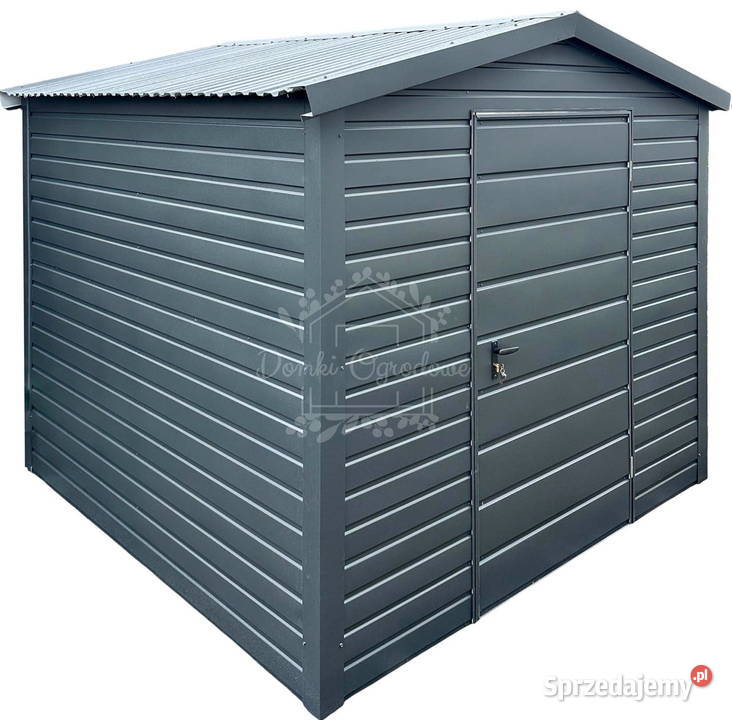 Schowek domek ogrodowy 2x2m drzwi antracyt dach