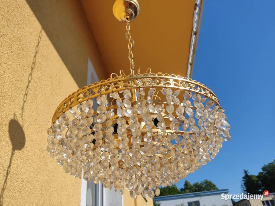 mosiężny żyrandol kaskadowy lubuskie Gorzów Wielkopolski