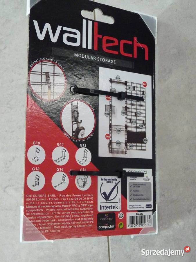 wieszak WALLTECH szyna złącze G02 system Marki