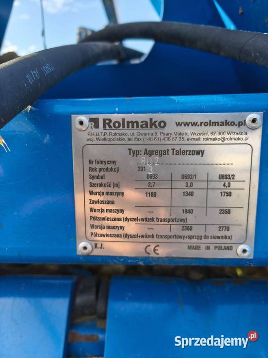 Brona talerzowa Rolmako