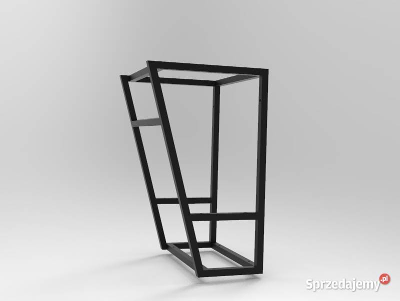 Stelaż pod umywalkę nablatową stojący czarny Jeżowe