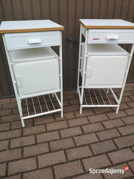 Stoliki Szafka Metalowa Medyczna Stara Szpitalna Swarzędz sprzedam