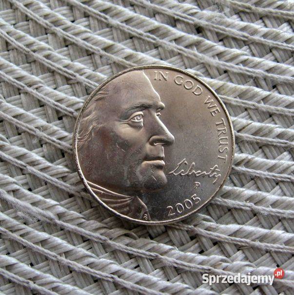 USA 5 Cent 2005r Bawół Z Rolki