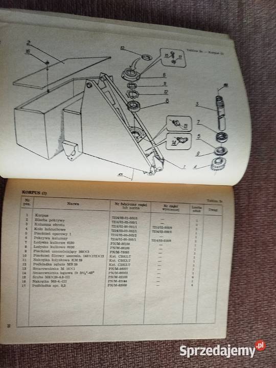 Katalog części i instrukcja obsługi ładowarka Lublin sprzedam