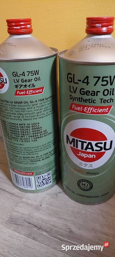 MITASU GL4 75W OLEJ PRZEKŁADNIOWY 2ltr wielkopolskie