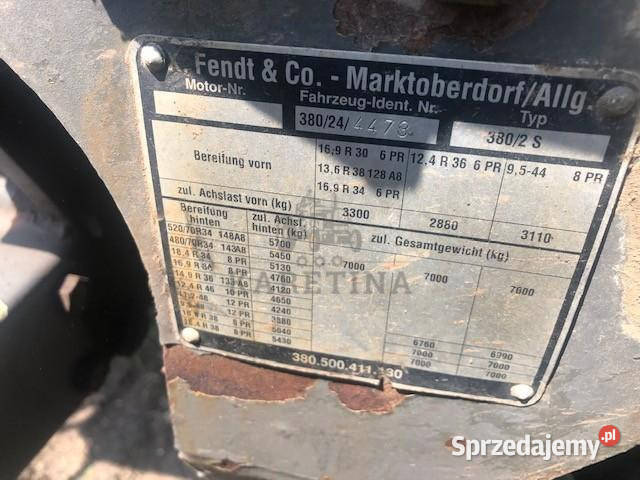 Fendt 380 GTA Ładowacz Czołowy Jastrzębniki