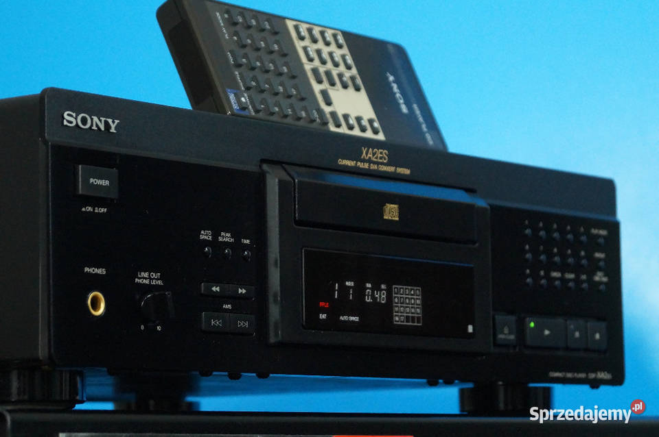 POTĘŻNY ODTWARZACZ CD SONY CDP-XA2ES Z PILOTEM GWARANCJA PIĘKNY STAN