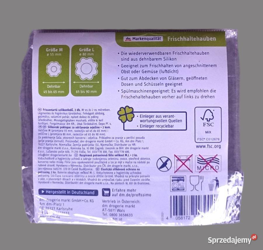 Profissimo silikonowe pokrywki na żywność Chrzanów sprzedam