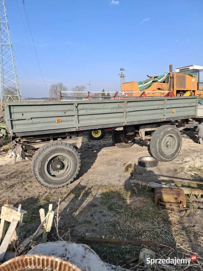 Przyczepa SANOK D50 sztywna nieuszkodzony Przyczepy rolnicze Pińczów