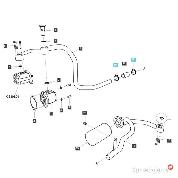 Oring 2950 x 200 mm LS MT335 LS MT340 S804030010 podkarpackie Tajęcina