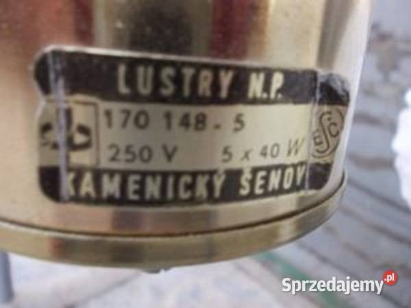 Stara Czechosłowacka lampa wisząca z lat 70 Bielsko-Biała