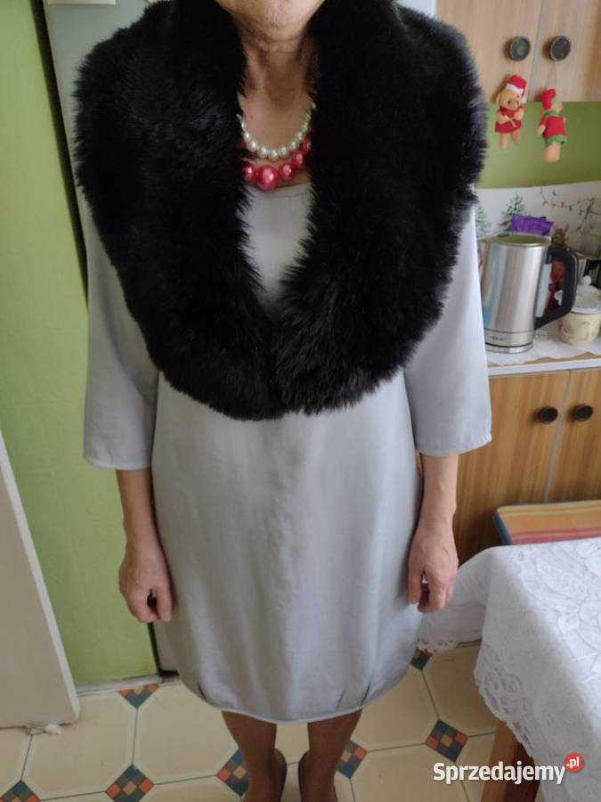ZaraDuży futrzany kołnierz szal futerko etola Kraków sprzedam