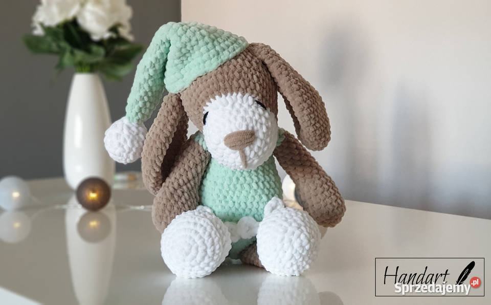 PIESEK Miś Przytulanka szydełko Amigurumi Krotoszyn