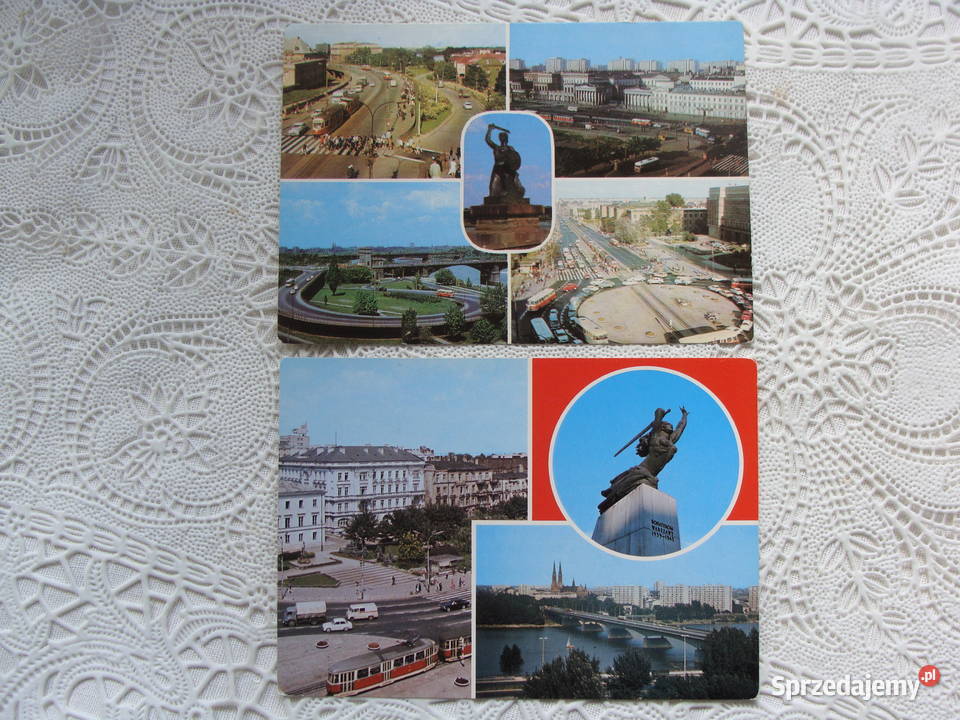 Pocztówki PRL z Warszawy Poznań