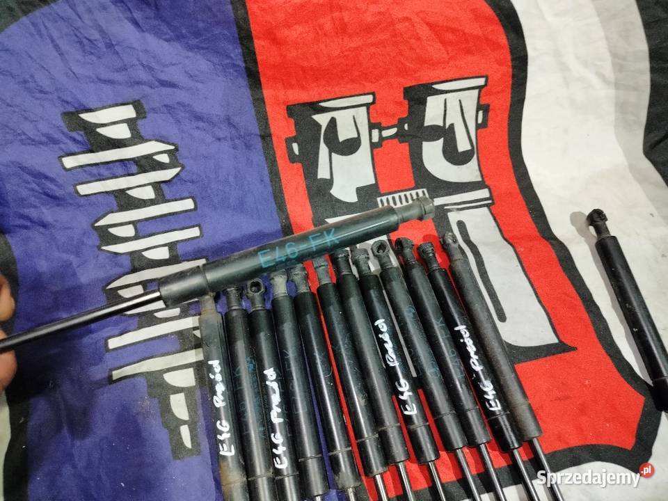 Bmw e46 siłowniki teleskopy maski przód oryginał Aleksandrów Łódzki