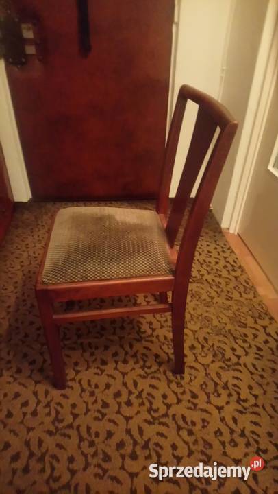 krzesła art deco w kolorze orzecha 2 sztuki mazowieckie Warszawa