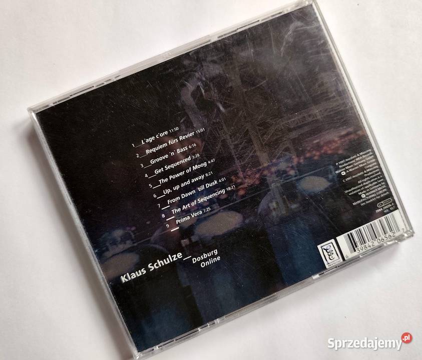 CD Klaus Schulze Dosburg Online Koncert w dolnośląskie Oława sprzedam