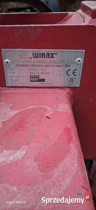 Sprzedam kosiarke rotacyjna 185m Rabka-Zdrój