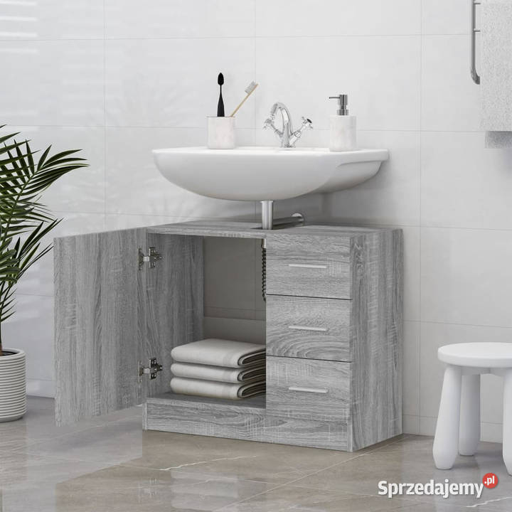 Szafka pod umywalkę szary dąb sonoma 63x30x54 Warszawa