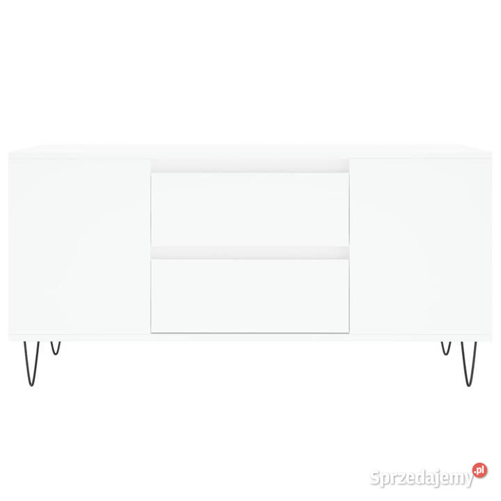 Stolik kawowy biały 102x445x50 materiał Warszawa