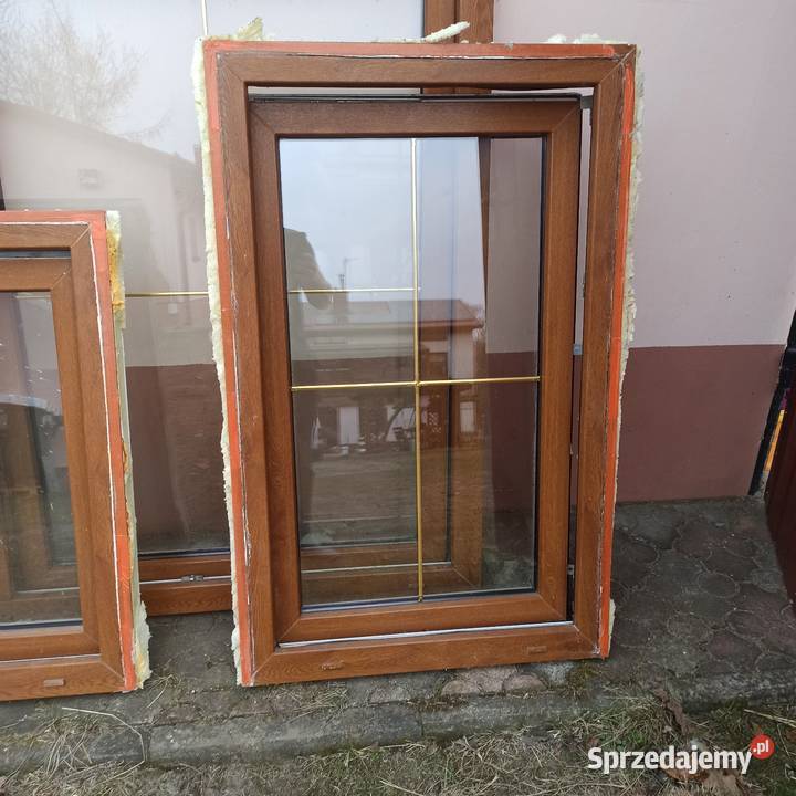 Okna złoty dąb z demontażu