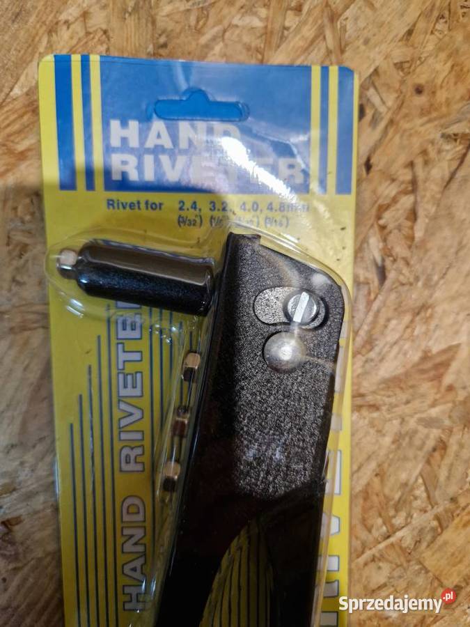 NITOWNICA RĘCZNA DO NITÓW NITY MOCNA 4 KOŃCÓWKI Głogowa