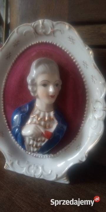 Porcelana Francja stare medaliony popiersia Gniezno