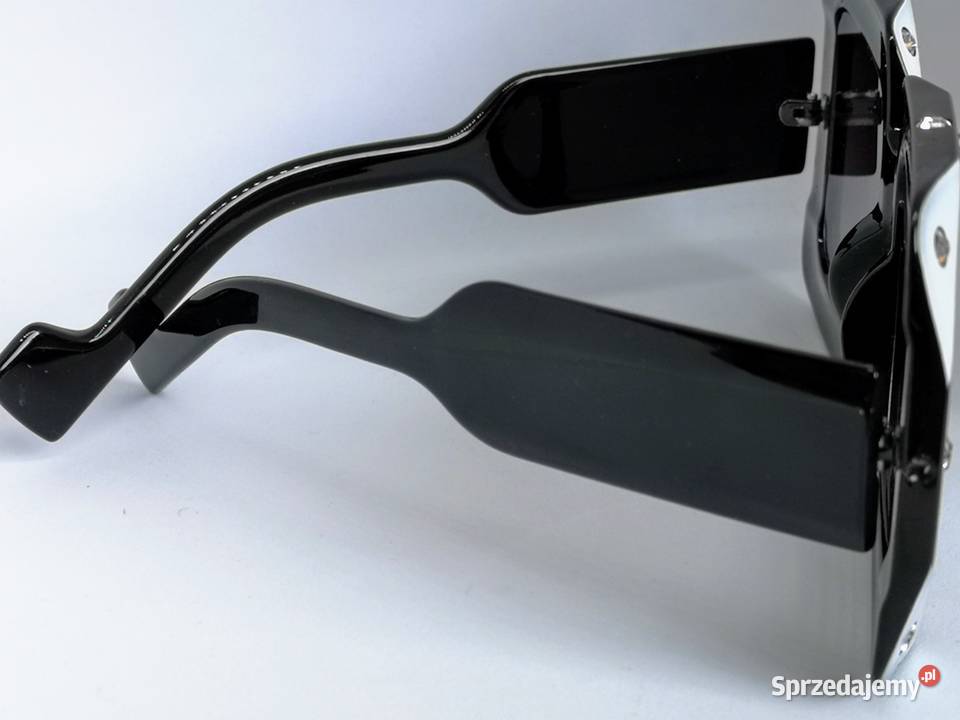 Luksusowe duże kwadratowe diamentowe okulary Filtr UV-400 kat. 0  sprzedam