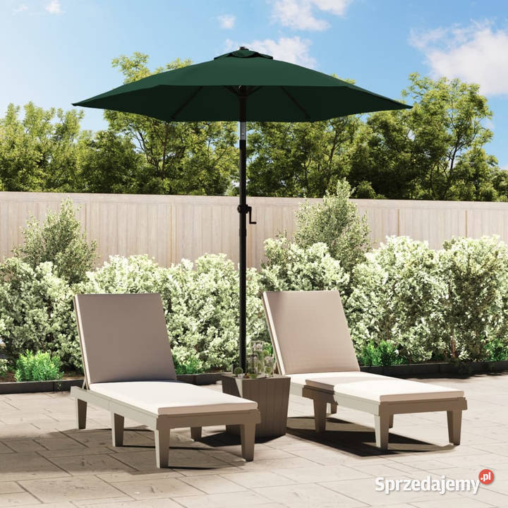 Parasol zielony 200 x 224 aluminium WM47205 Dom i Ogród Warszawa sprzedam
