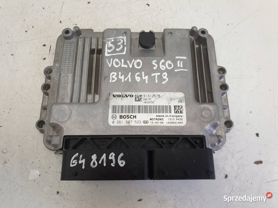 Volvo S60 II 16 T2 STEROWNIK SILNIKA 0261S07523 Chełm