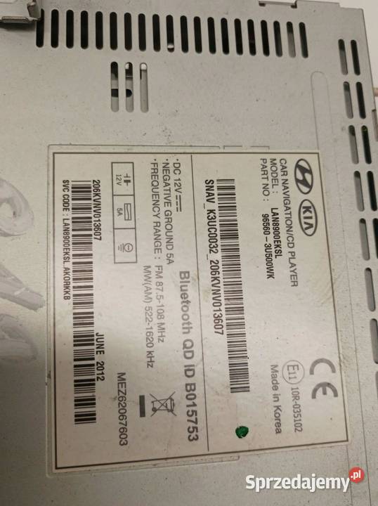 RADIONAWIGACJA EUROPA LEKKO USZKODZONE Rok produkcji 2012