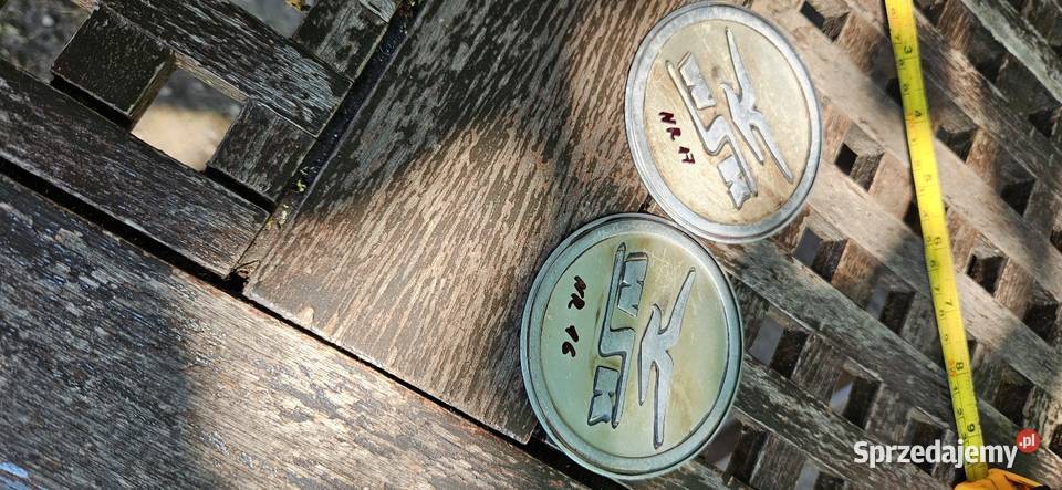 2 oryginalne emblematy na zbiornik do WSK serii Barlinek sprzedam