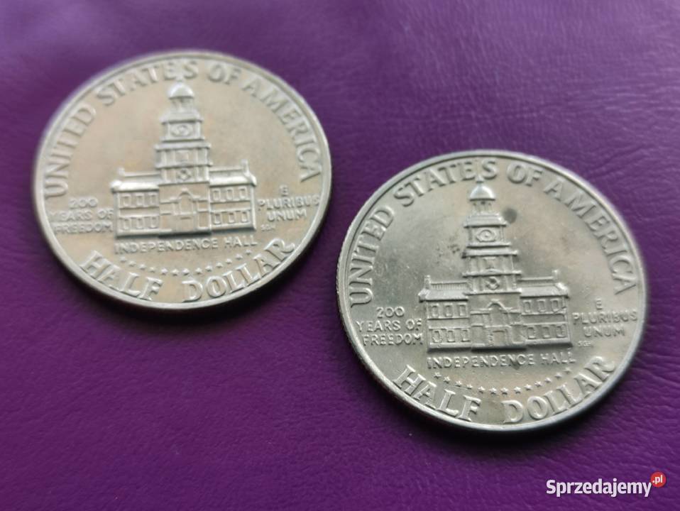 Monety 12 DOLARA 1976200 lat USAHALF DOLLARDwie Pruszków