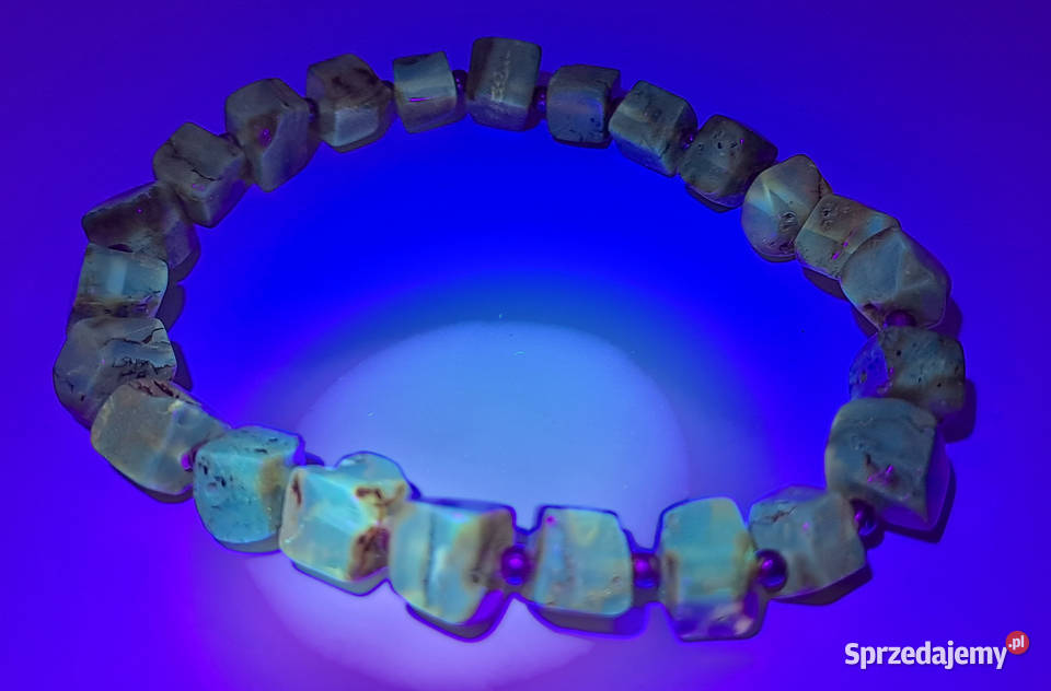 Bransoletka BURSZTYN bałtycki kostka koniak z Zegarki i Biżuteria Warszawa